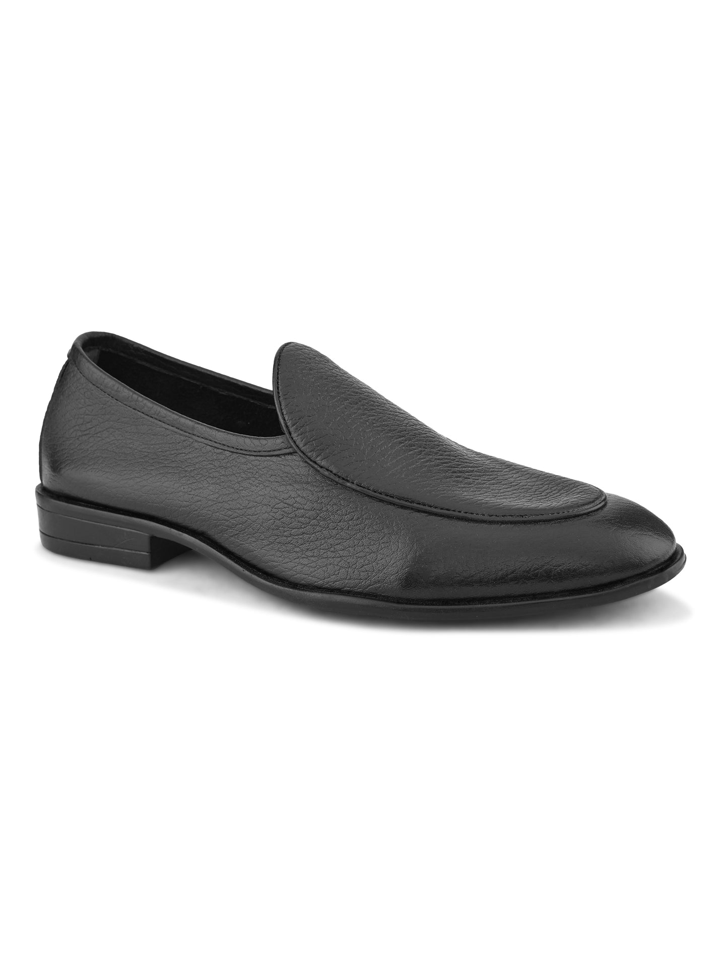 Premium Black Leather Slip-On Loafers – Timeless Style Meets Everyday Comfort