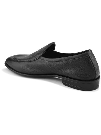 Premium Black Leather Slip-On Loafers – Timeless Style Meets Everyday Comfort