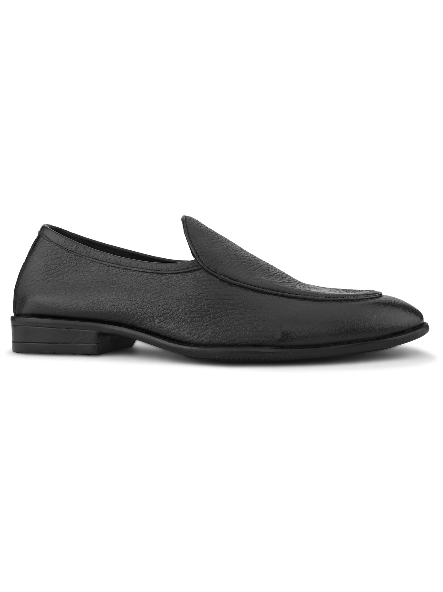 Premium Black Leather Slip-On Loafers – Timeless Style Meets Everyday Comfort