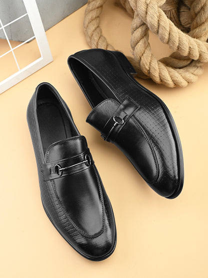 Premium Black Leather Slip-On Loafers – Timeless Style Meets Everyday Comfort